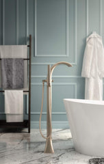 MOEN Moen TS50100 Freestanding Tub Filler Floor Mounting Bracket Transitional Unfinished