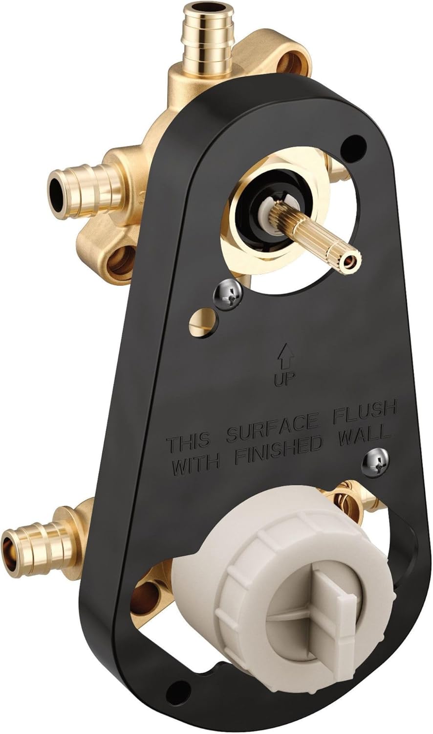 MOEN Moen U232XS M-CORE 3-Series Mixing Valve with 2 or 3 Function Integrated Transfer Valve with Crimp Ring PEX Connections and Stops