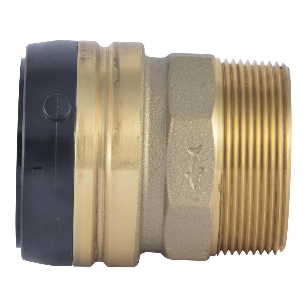 SHARKBITE SharkBite UXL115450M Brass Push x Male Adapter 2 Inch