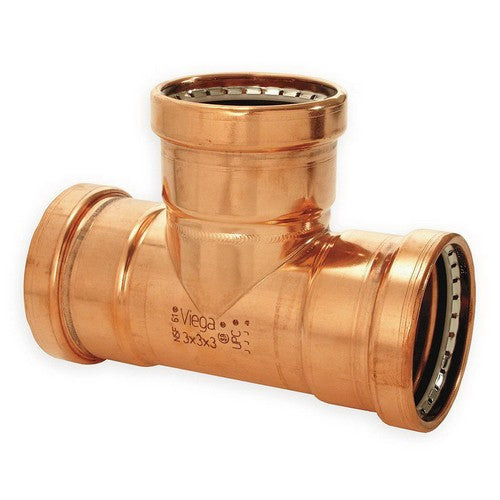 VIEGA Viega ProPress 20703 XL-C Copper Reducing Tee 3 inch x 3 inch x 2-1/2 inch