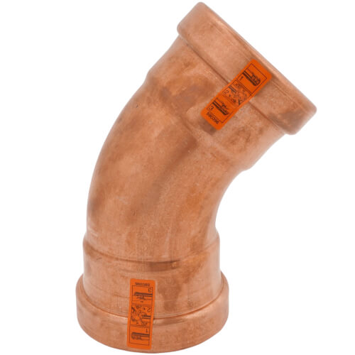 VIEGA Viega 20653 ProPress Zero Lead Copper XL-C 45-Degree Elbow with 2-1/2-Inch P x P