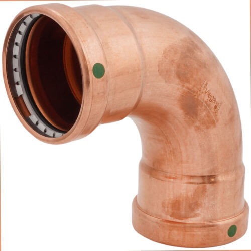 VIEGA Viega 20628 ProPress Zero Lead Copper XL-C 90-Degree Elbow 3-Inch P x P