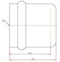 VIEGA Viega 77717 ProPress Copper Cap 3/4-Inch Plumbing Fittings