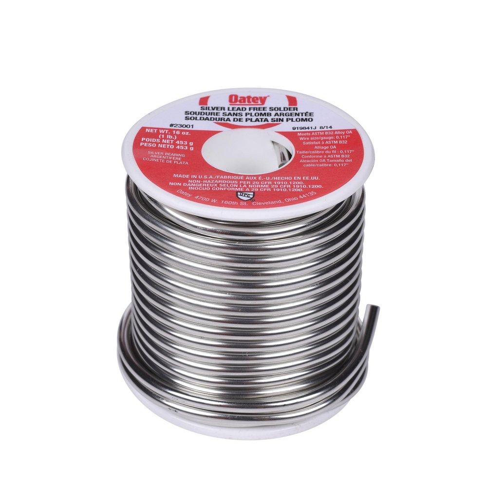 OATEY Oatey 23001 Silver Lead-Free Solder Wire 1 lb