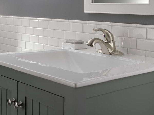 DELTA FAUCET Delta Faucet 520-SSMPU-DST Classic Centerset Bathroom Faucet Stainless