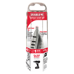 Diablo DSD1375S15 High-Speed Steel Step Drill Bit 7/8-1-3/8 Inch Impact Ready