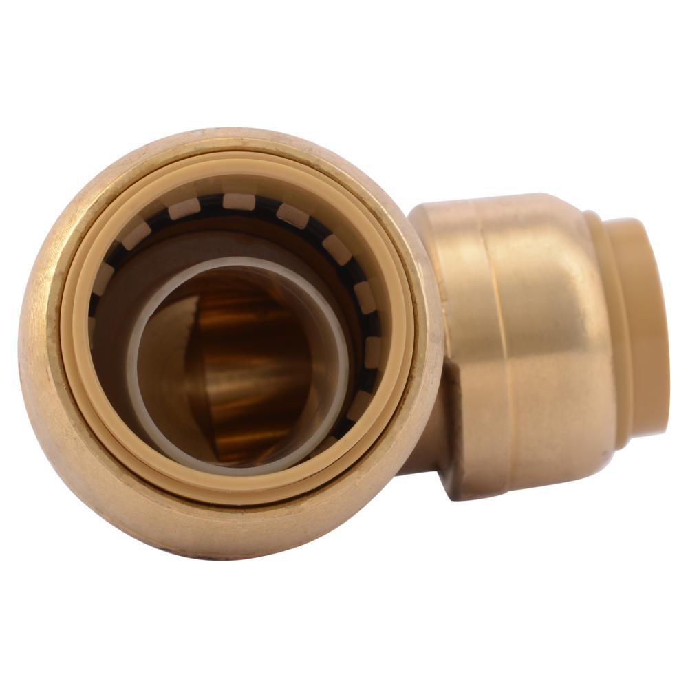 SHARKBITE SharkBite U274LF Natural Brass Reducing 90 Degree Elbow