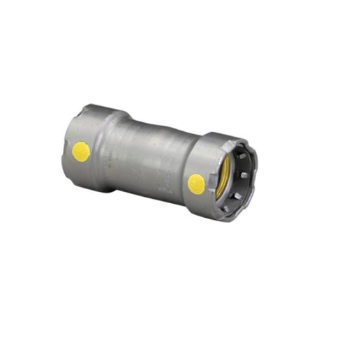 VIEGA Viega MegaPressG 25031 Carbon Steel Coupling No Stop Press x Press 1/2 inch x 1/2 inch
