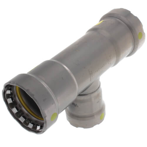 VIEGA Viega 25351 MegaPressG Tee 125 PSI Carbon Steel Reducing 1-1/4 x 1-1/4 x 1 Inch