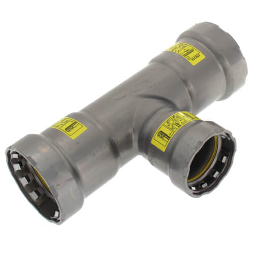 VIEGA Viega 25351 MegaPressG Tee 125 PSI Carbon Steel Reducing 1-1/4 x 1-1/4 x 1 Inch