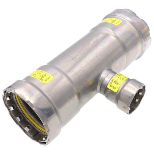 VIEGA Viega 25386 MegaPressG Reducing Tee Carbon Steel 2 Inch x 2 Inch x 3/4 Inch 125 PSI
