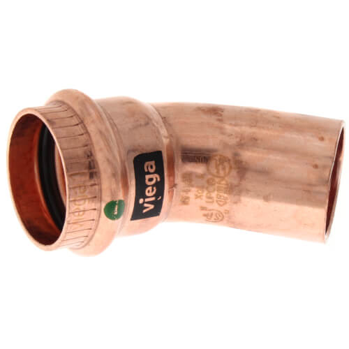 VIEGA Viega 77058 ProPress Copper 45 Degree Street Elbow 1 Inch Press Fitting