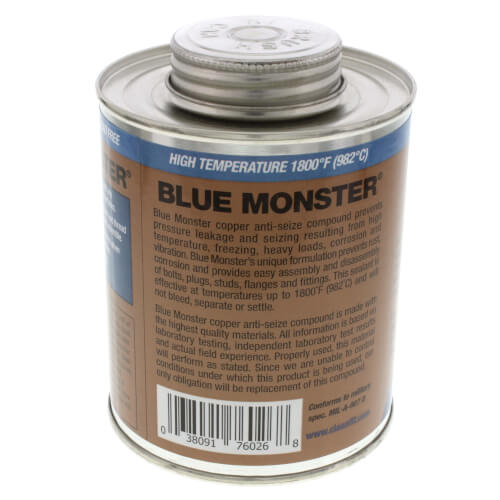 BLUE MONSTER Blue Monster 76026 Copper Anti-Seize Lubricant & Thread Sealant 16 oz