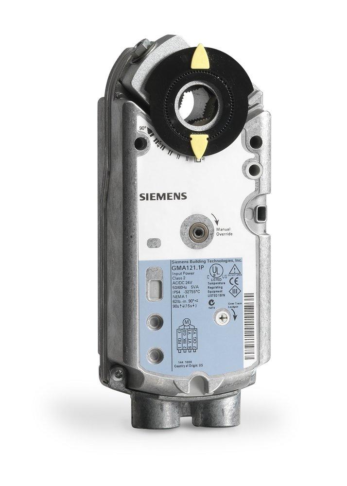 SIEMENS Siemens GMA121.1P Damper Actuator 24V 62 lb-in Spring Return