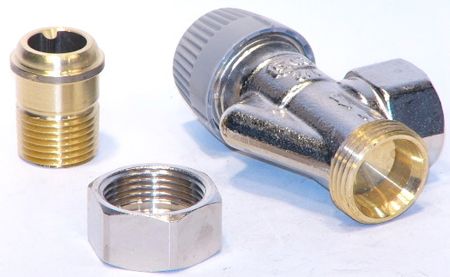 HONEYWELL Honeywell V2040ASL15 Horizontal Angle Pattern Radiator Valve 1/2 Inch NPT 150 psi Hot Water 15 psi Steam