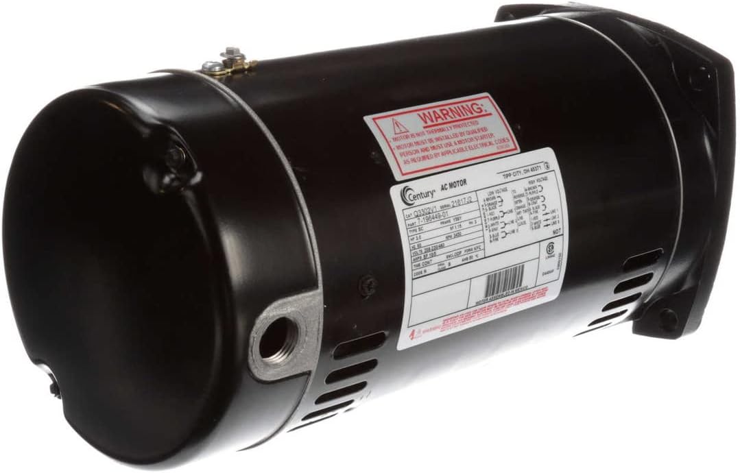 CENTURY MOTORS Century Q3302V1 Pool Motor 3 HP 3450 RPM 208-230/460V 56Y