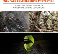 Ergodyne 16823 Windproof Hinged Balaclava Face Mask