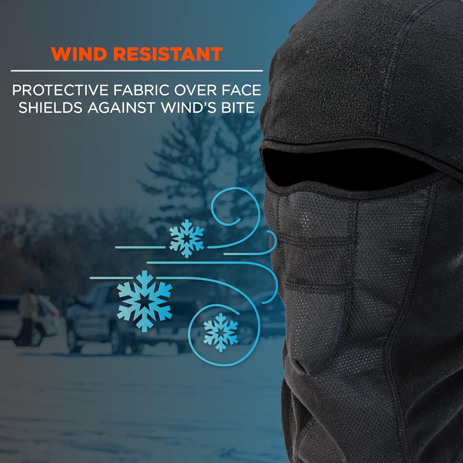 ERGODYNE Ergodyne 16823 Windproof Hinged Balaclava Face Mask