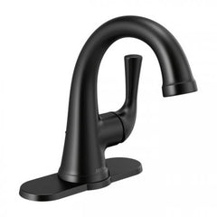 DELTA FAUCET Delta 533LF-BLMPU Kayra 1.2 GPM Matte Black Single Handle Bathroom Faucet