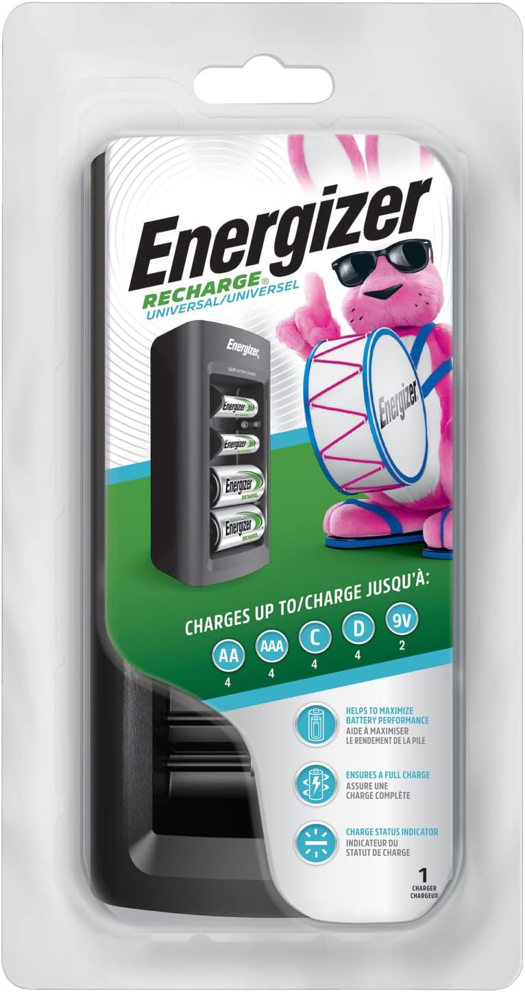 ENERGIZER Energizer CHFC Rechargeable Battery Charger for C Cell, D Cell, AA, AAA, 9V Batteries