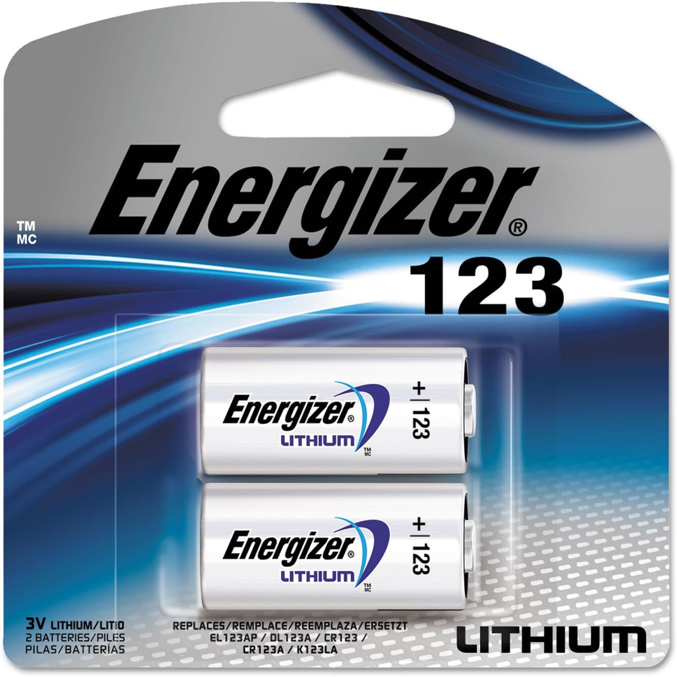 ENERGIZER Energizer EL123APB2 CR123 3V Lithium Batteries 2-Pack