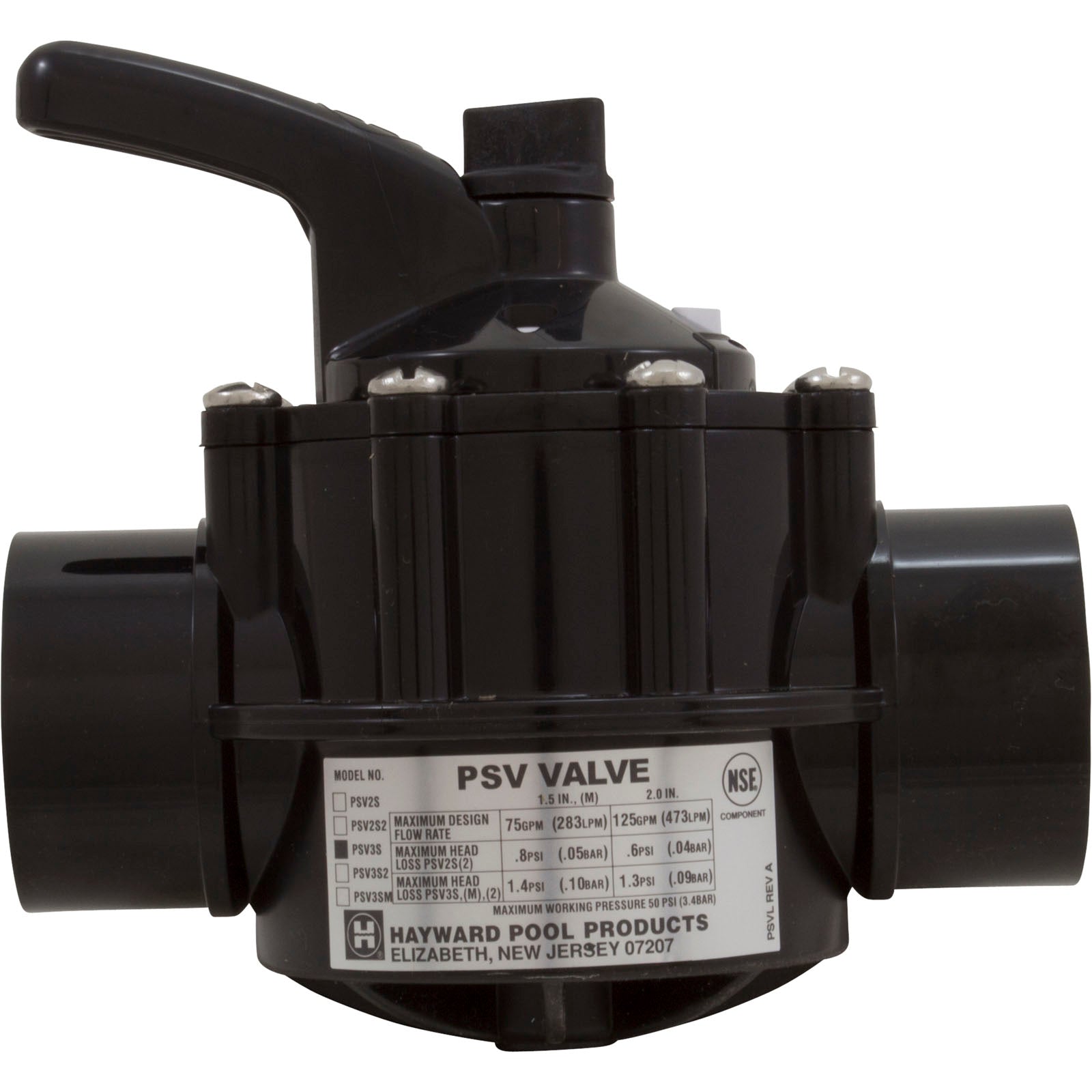 HAYWARD Hayward PSV3S 3 Port 1-1/2 to 2 Diverter Valve