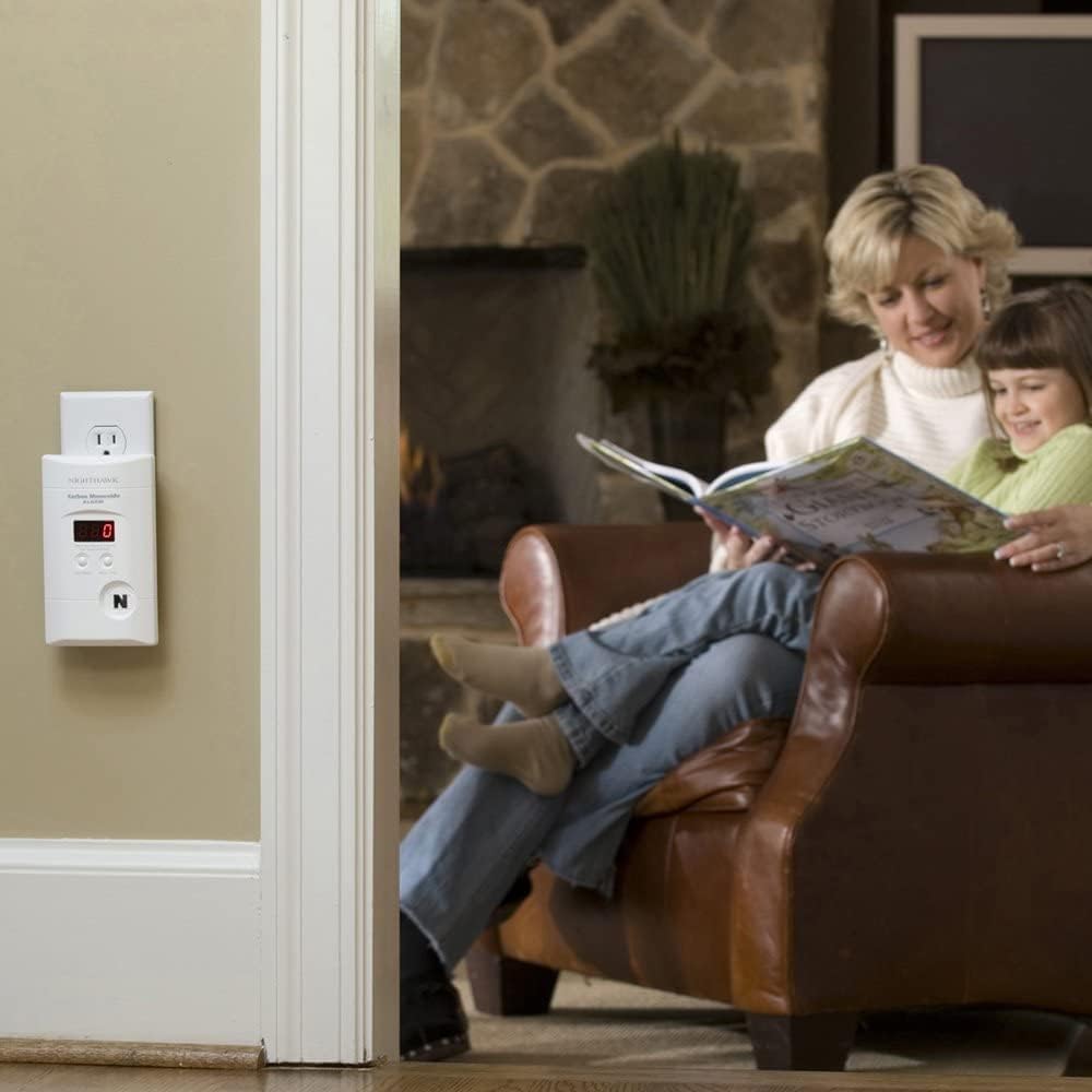 KIDDE Kidde KN-COPP-3 Carbon Monoxide Detector Plug In Wall 9-Volt Battery Backup Digital LED Display