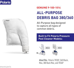 ZODIAC Polaris 9-100-1014 All Purpose Bag Replacement for Pressure-Side Pool Cleaners 380, 380 Black Max, 360, 360 Black Max