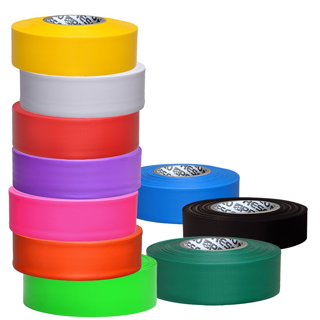 PRESCO Presco TFBK Taffeta Roll Flagging Tape 1-3/16 in. x 300 ft. Black
