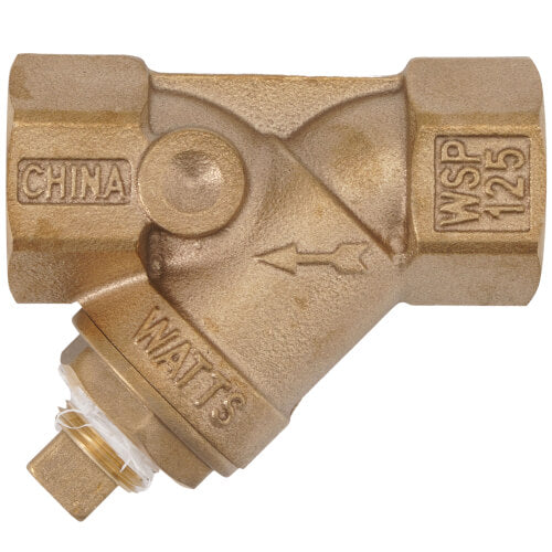 WATTS Watts 0379113 LF777SI 1 in. Fnpt 20 Mesh Stainless Steel Screen Lead Free Brass Y-Strainer