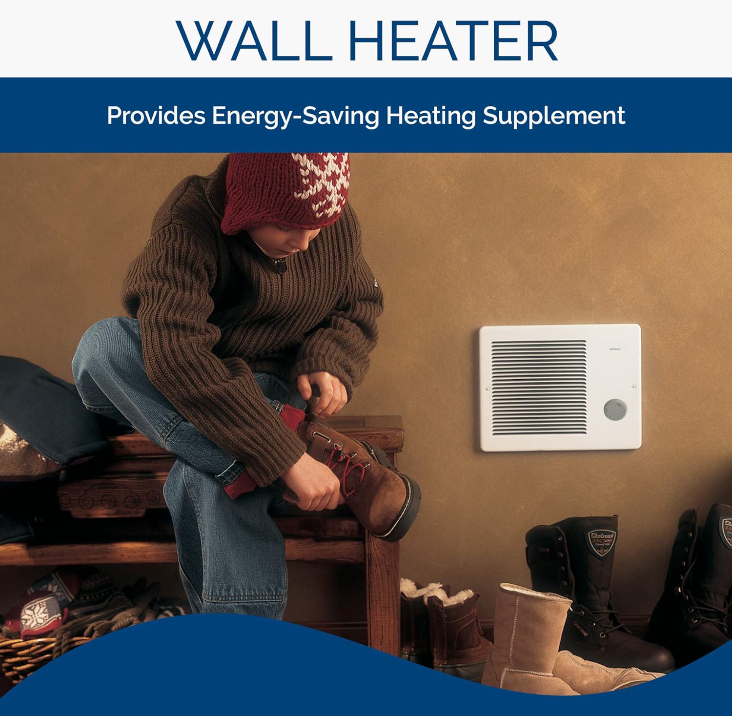 BROAN-NUTONE Broan-NuTone 174 Wall Heater 750/1500W 120/240V White Grille