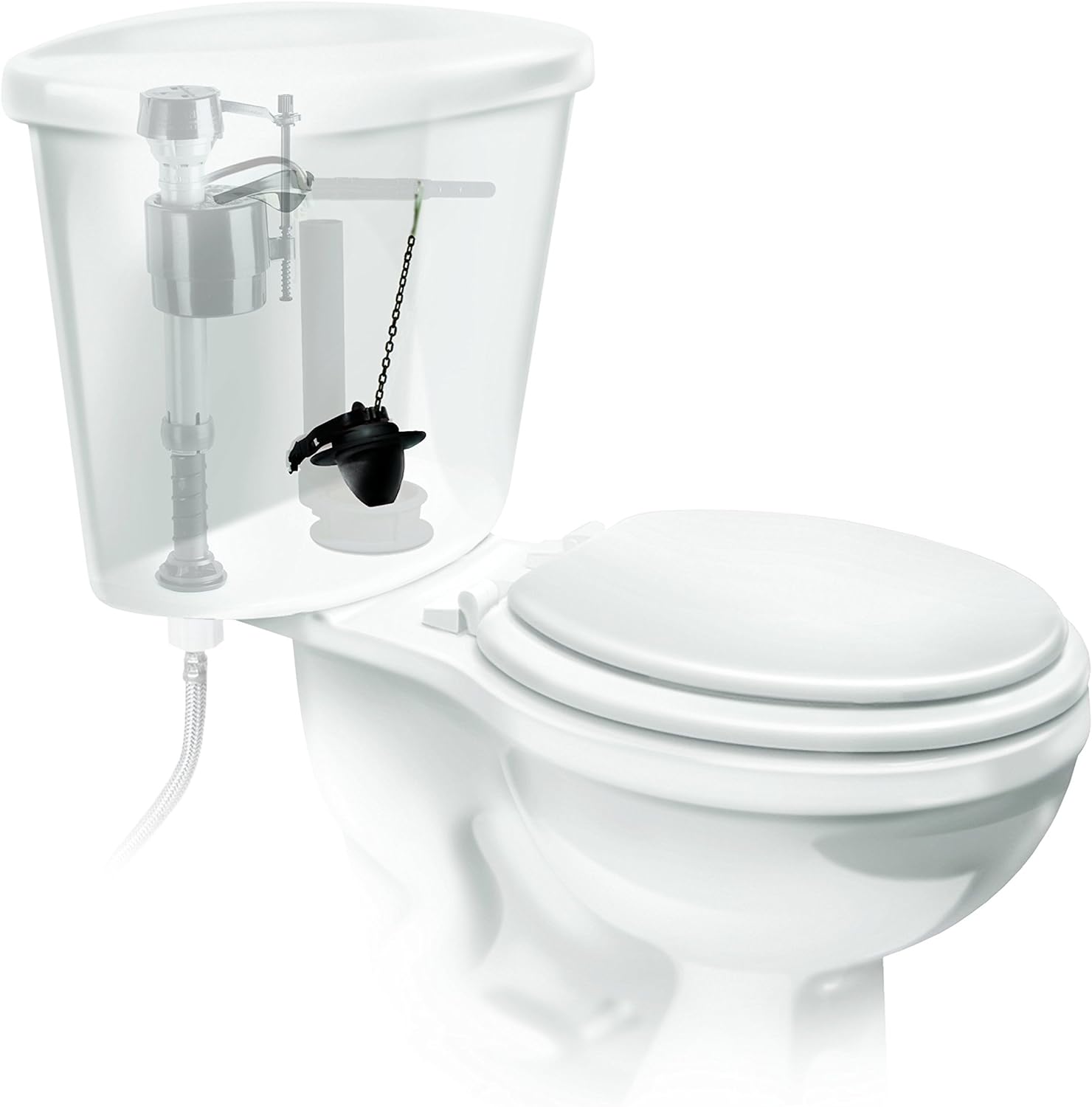 FLUIDMASTER Fluidmaster 500P21 Universal Toilet Flapper with Microban For 3.5 gal Flush Toilets