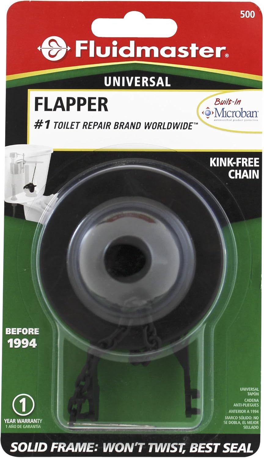 FLUIDMASTER Fluidmaster 500P21 Universal Toilet Flapper with Microban For 3.5 gal Flush Toilets