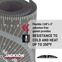 Jackson Safety 14752 Pipe Measure Tool Wrap Around Tape Flex Angle Measuring Medium 3 to 6 Diameter