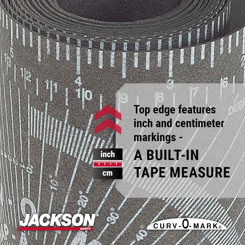 JACKSON SAFETY Jackson Safety 14752 Pipe Measure Tool Wrap Around Tape Flex Angle Measuring Medium 3 to 6 Diameter