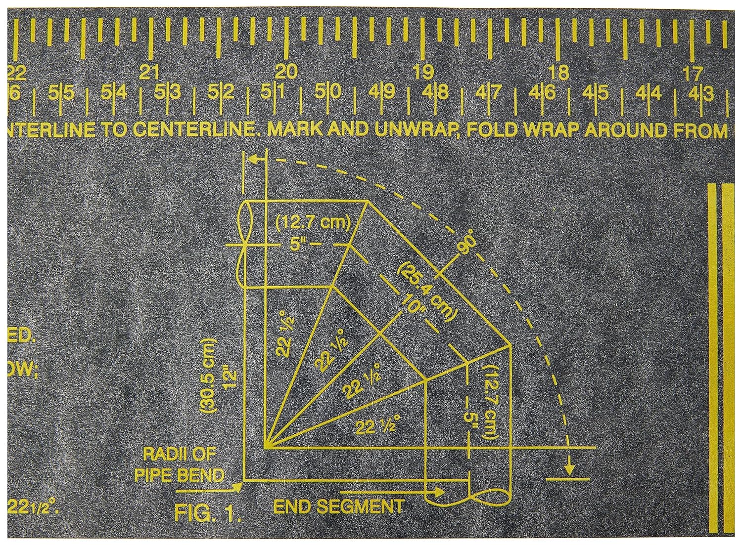 JACKSON SAFETY Jackson Safety 14763 Flexible Wrap-A-Round Pipe Marking Tool 3 to 6 Pipe Diameter Gray Medium
