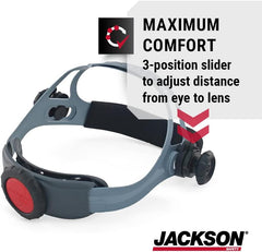 Jackson Safety 20696 Welding Helmet Replacement Headgear Adjustable Black Gray