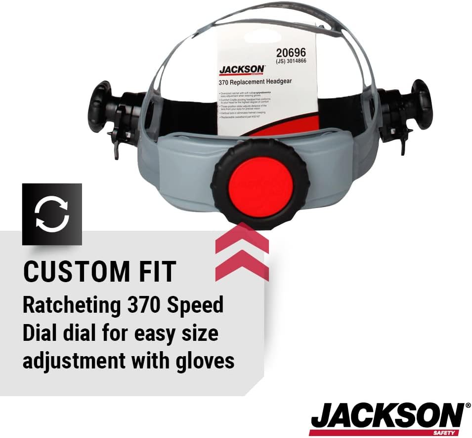 JACKSON SAFETY Jackson Safety 20696 Welding Helmet Replacement Headgear Adjustable Black Gray