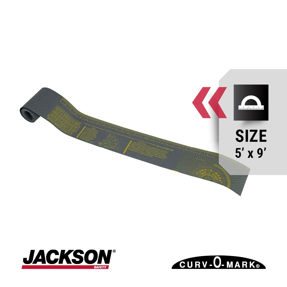 JACKSON SAFETY Jackson Safety 14767 Flexible Wrap-A-Round Pipe Marking Tool 6 to 16 Inch Pipe Diameter XXL Gray