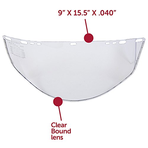JACKSON SAFETY Jackson Safety 29091 F30 Acetate Face Shield 34-40 Acetate Clear 15-1/2 in x 9 in Bulk