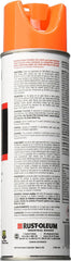Rust-Oleum 203036 M1800 Fluorescent Orange Gloss 17 OZ. Spray - 12 Pack