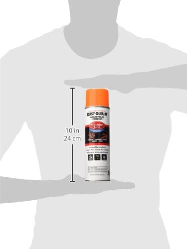 RUST-OLEUM Rust-Oleum 203036 M1800 Fluorescent Orange Gloss 17 OZ. Spray - 12 Pack