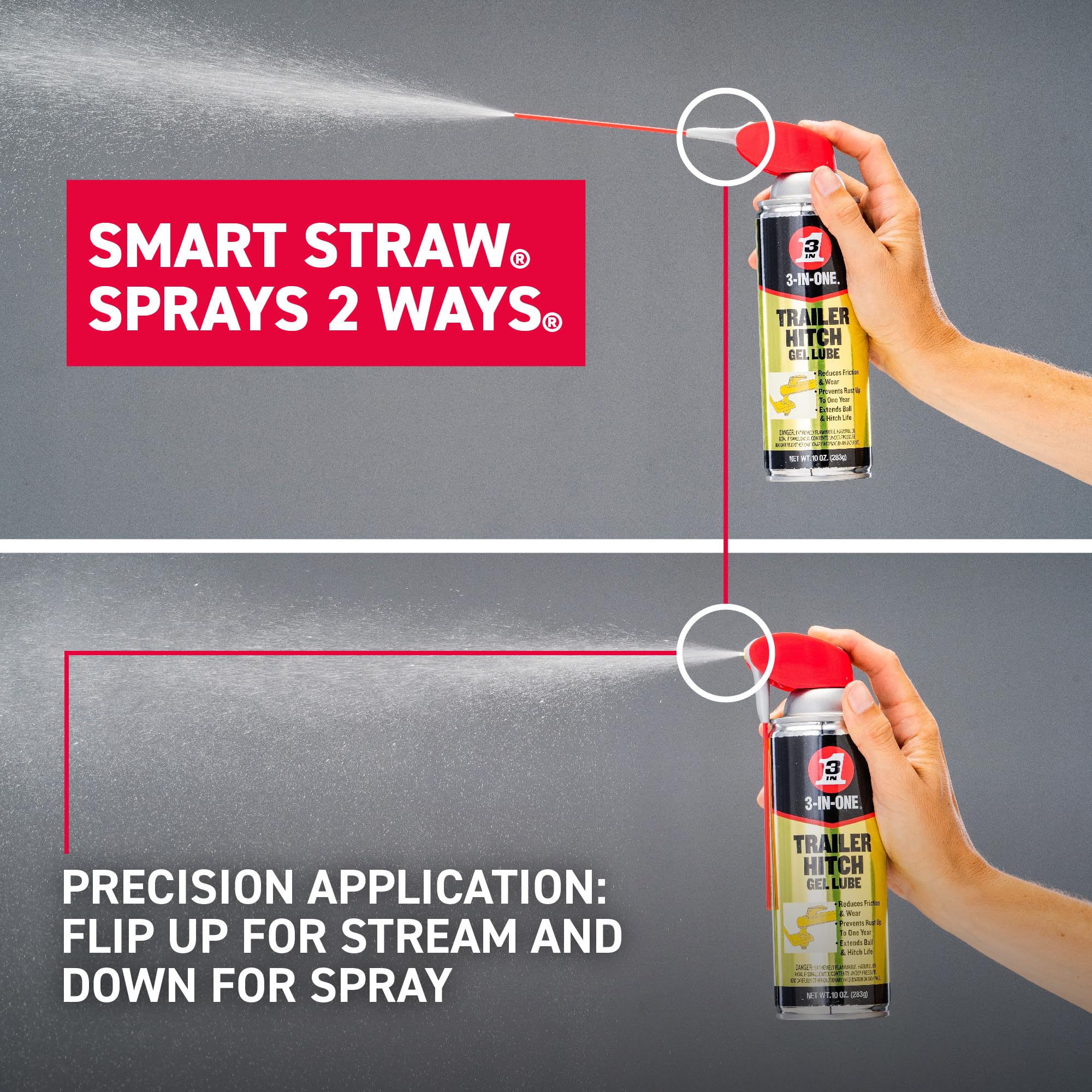 3-IN-ONE 3-IN-ONE 120107 Trailer Hitch Gel Lube 10 oz Aerosol Can