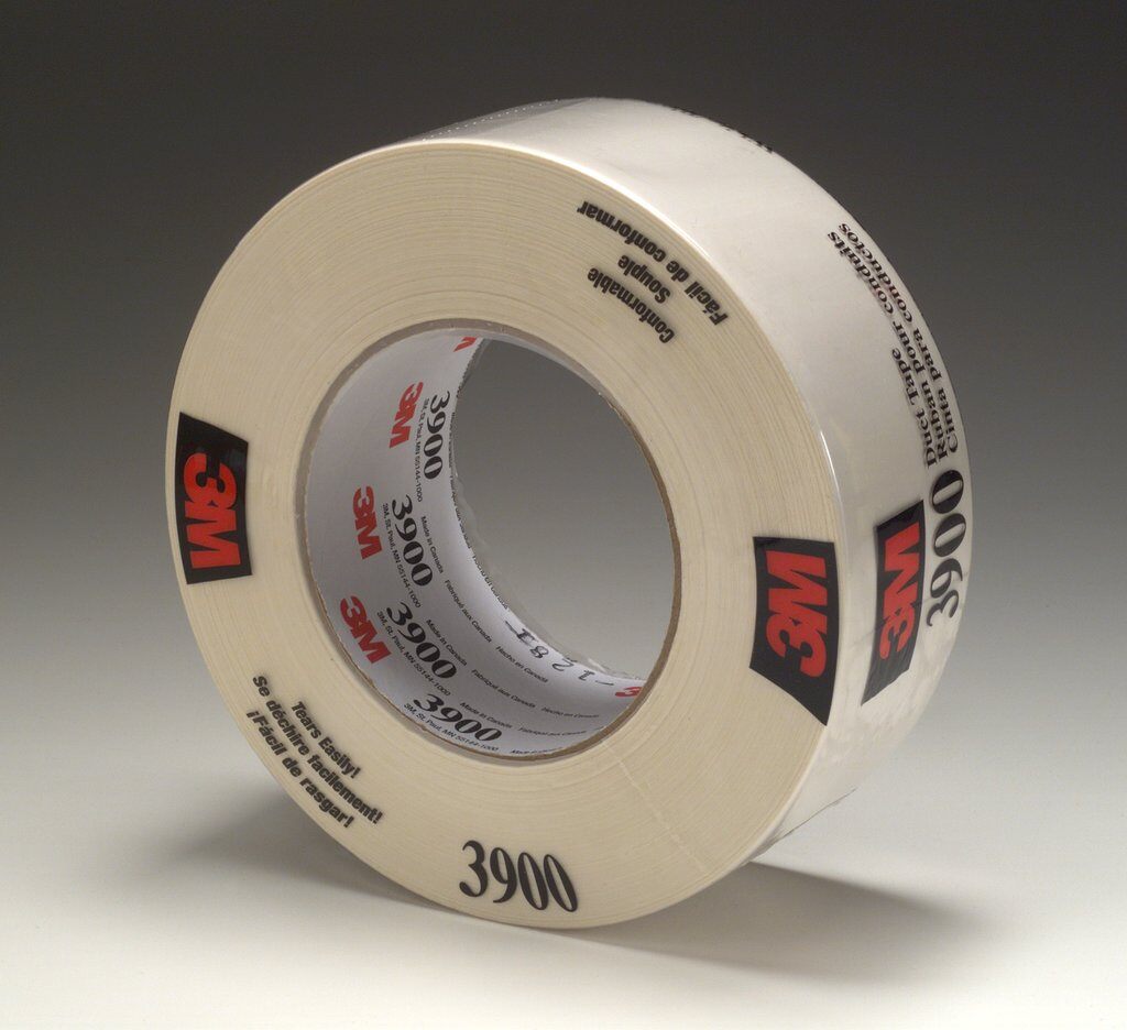 3M 3M 7000124008 Multi-Purpose Tape Rubber Adhesive Polyethylene Over Cloth Scrim 54.8 m x 48 mm 7.6 mil White