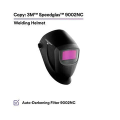 3M 7010341356 Speedglas 9002NC Welding Helmet Shade 8 to 12 Black/Silver