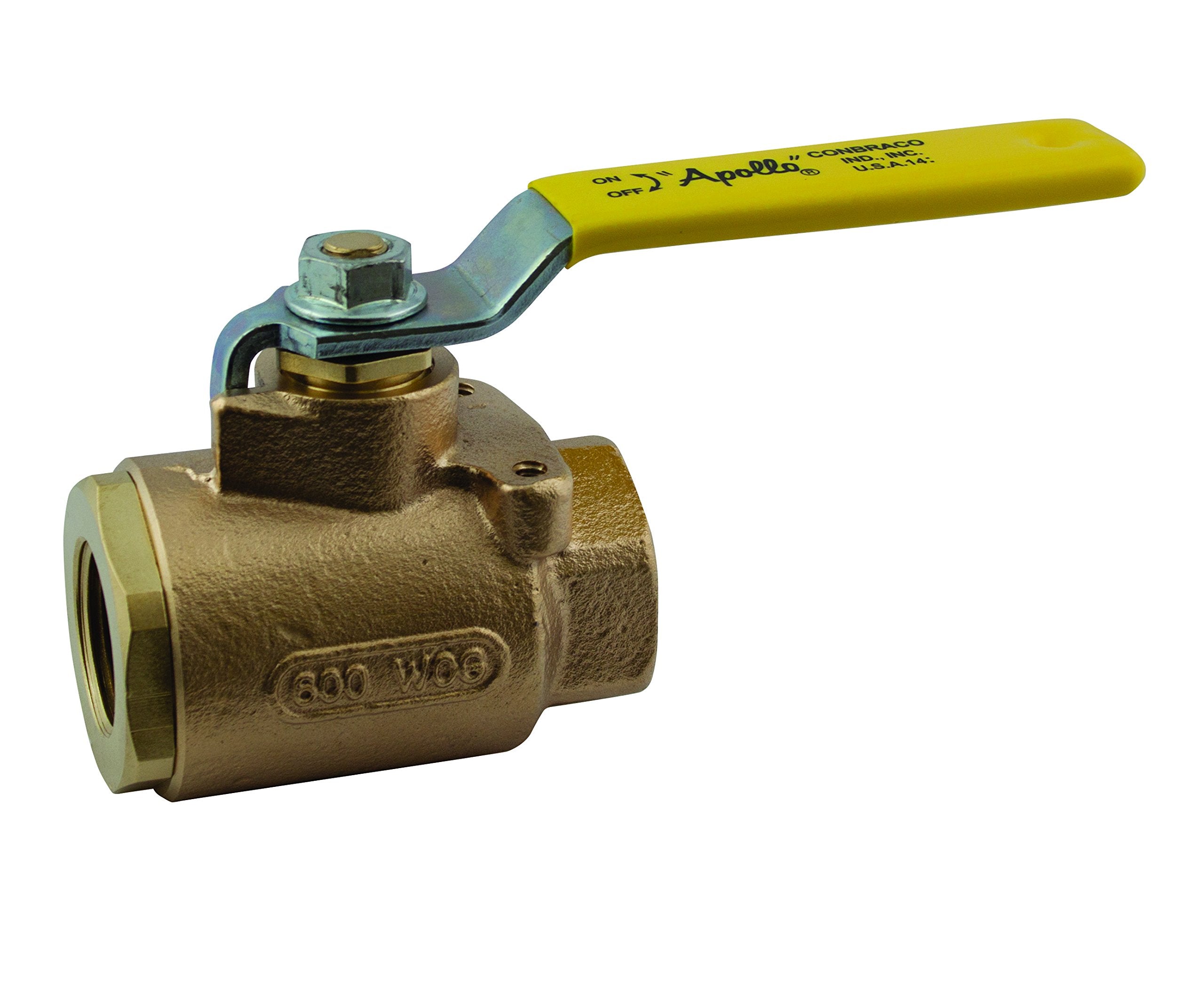 APOLLO VALVES Apollo Valves 7710401 77-100 Series 3/4 Inch Bronze Full Port FNPT 600 Ball Valve