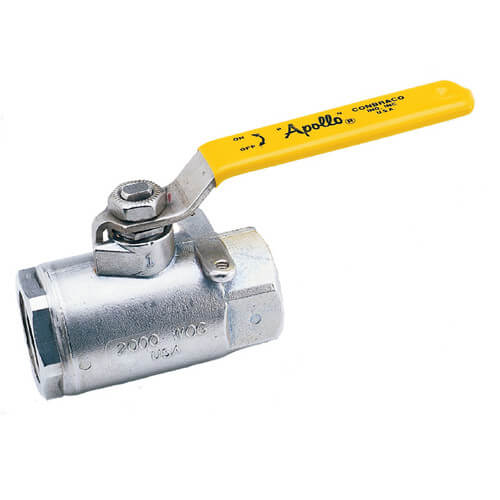 APOLLO VALVES Apollo Valves 76-104-27A Stainless Steel Standard Port Lever Lock FNPT 2000 Ball Valve 3/4 Inch