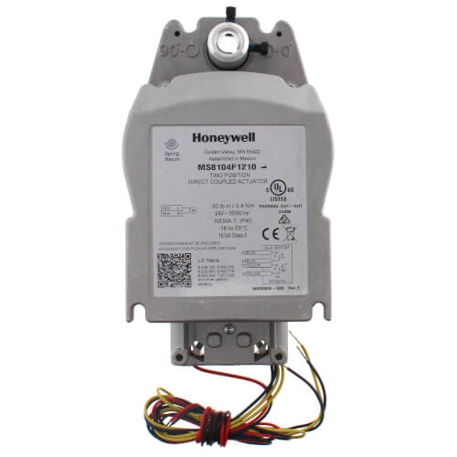 HONEYWELL Honeywell MS8104F1210 Fast Acting Two-Position Spring Return Actuator 24V 30 lb-in