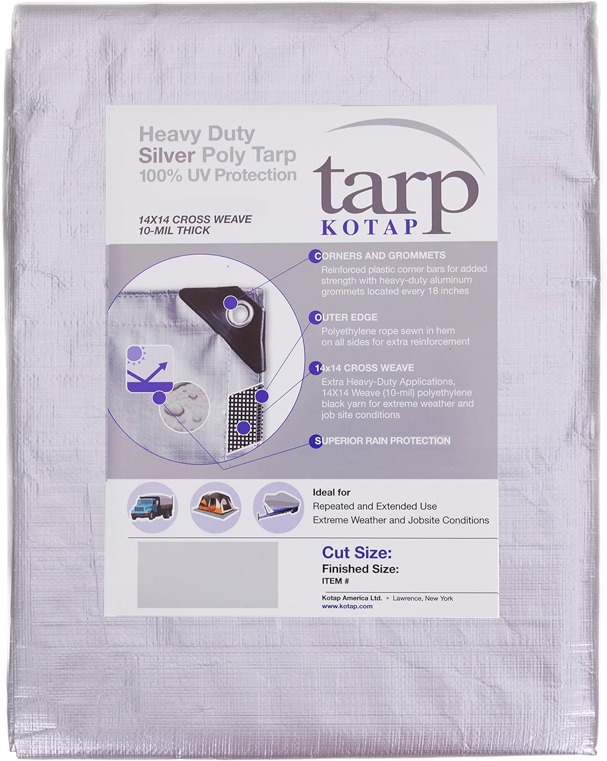 KOTAP TRS1216 TARPS & DROP CLOTHS