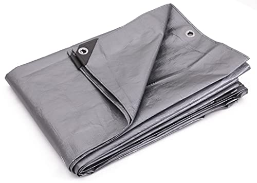 KOTAP Kotap TRS1012 Heavy-Duty Protection/Coverage Tarp 10-mil 10 ft x 12 ft Silver